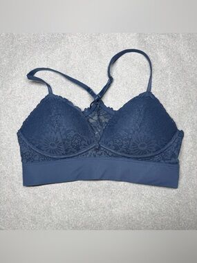 PINK Victoria's Secret Navy Lace Bralette